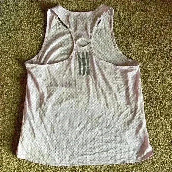 Adidas Tank Top Womens large Running Climalite Relaxed Fit purple Workout Gym - Picture 4 of 4
